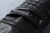 Wholesale-熱い販売！ NWT BPフォーシーズンズメンズファッション滑走路コーティングストレッチスリム刺繍ポケットデザインジーンズ男性スリムストレートパンツ