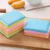 +new kitchen clean helper multicolor non stick oil magic washing dish cleaning sponge scouring pads cleaner eraser 4pcs/pack