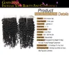 Mongolian Culry cabelo virgem Fechamento Rendas Livre Médio Parte Fechamento Do Cabelo Humano virgem Mongol 4x4 Tamanho cor Natural Top Lace Closures