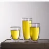 Groothandel Europe Stijl Dubbele Wall Glas Koffiekopjes Hittebestendig 250 ml / 350 ml / 450 ml Mok thee beker Glaswerk met hoge kwaliteit