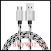 Premium Micro USB Typ C Ladekabel, Nylon geflochten, Hochgeschwindigkeits-USB-Ladegerät, 3,3 Fuß, 1 m, für Android, Samsung, Nexus, HTC, Motorola, Huawei