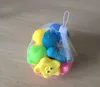 13 pièces animaux mélangés jouets d'eau de natation coloré doux flottant en caoutchouc canard presser son grinçant jouet de bain pour bébé jouets de bain7174237