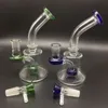 New and Hot 6 Inches mini Glass Bongs With colorful Glass Bowls Heady Beaker bong Oil Rigs Glass Water Pipes