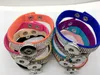 Whole Ginger Snap Bracelet 8pcs Lot Mix Style Femmes Mode Strass Snap bracelet bijoux Fit 18MM Snap Chunk Charm Button215c