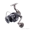 Spinning bobine di pesca DE Serie Gear Ratio 5.2: 1 Full Metal piede Sedile liscio pesca della rotella di trasporto