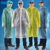 100 pièces PVC épaissi Transparent ponchos de pluie, salopette électrique moto mode imperméable, hommes et femmes fission costume