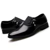 Herr svarta affärsskor äkta läder bröllopsfest skor män modeklänning skor arbete sko stor storlek