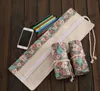 National Canvas School Pences Case 36/48/72 Hål Roll Up Pencil Bag Portable Pencil Box School Supplies Material Escolar G1031