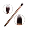 Wholesale- Double head cosmetics makeup brushes Eyelashes Blush Elegant Bleached mental Eye shadow brush Professional Styling Tools MU0084