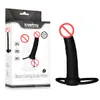 Fantasia 55039039 pênis strapon vibrador preto silicone cinta em dupla penetração anal vibrador produtos sexuais adultos brinquedos sexuais1054207