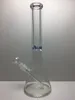Улучшенный тяжелая толщина стакан стекло бонги водопровод 17 " высота прозрачный цвет со стеклянной чашей 1 шт. мин освобождает доставка