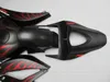 Injection motorcycle fairing kit for Honda CBR600RR 07 08 red flames black fairings set CBR600RR 2007 2008 OT19