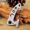 420 Stainless Steel Survival Para-Biner multitool vinsch för camping vandring resa backpacking utomhus sport