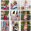 16 stijlen familie matching kleding outfits meisjes patchwork sets moeder en dochter strand matching jurken kleding maxi chevron streep jurk