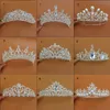 Nieuwe Collectie Luxe Verschillende Types Bruiloft Tiara Diamond Cryatal Rijk Kroon Bruids Hoofdband Voor Bruid Haar Sieraden Party Accessoires