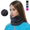 Wholesale- Winter Unisex Women Men Sports Thermal Fleece Scarf Snood Neck Warmer Face Mask Beanie Hats Bicycle Scarf Women