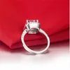 YHAMNI Echt 100% 925 Sterling Silber Ringe Ganze Engagement Inlay 3 Ct SONA Simulation CZ Hochzeit Ringe Für Frauen GR001245G