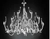 Żyrandole 12/18/24 głowy Art Deco European Candle Metal LED żyrandole łabędzia