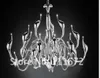 Avizeler 12/18/24 Kafalar Art Deco Avrupa Mum Metal Led Swan Avizeleri Tavan Yatak Odası Oturma Odası Modern Dekorasyon G4 Aydınlatma