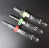 Consegna veloce! Kit Collector Mini Micro Nettare con 14 millimetri 18 millimetri in titanio Tip Tip quarzo Oil Rig Concentrato Dab paglia per Glass Bong