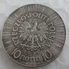 1934 10 ZL Pilsudski Polen Silver Coin Copy Coin Brass Craft Ornaments Replica Mynt Hem Dekoration Tillbehör