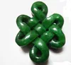 Jade pendants, manual sculpture, (talisman) double knot Chinese knot. Necklace pendant