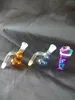 Small gourd glass bongs accessories Glass Smoking Pipes colorful mini multi-colors Hand Pipes Best Spoon glas