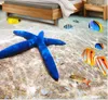 3D PVC полы на заказ пользовательские фото водонепроницаемый пол наклейки на стену на стены океан пляж морская звезда рыбы декор роспись 3D настенные фрески обои для стен 3D