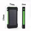 20000mAh Universal 2 USB-port Solar Power Bank Extern säkerhetskopiering Batteri med Retail Box för all telefon Samsung CellPphone Charger