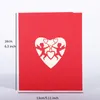 cartes de vœux cartes de mariage cartes pop-up carte de vœux de félicitations carte Cupidon faite à la main carte de Saint-Valentin avec enveloppe