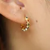 simple 18k yellow gold plated 10mm mini small hoop multi color cubic zirconia women girl huggie hoop earring