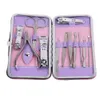 Ensemble d'outils d'art d'ongle en acier inoxydable professionnel chaud 12 pièces/ensemble ensemble de manucure complet pédicure coupe-ongles ciseaux Kit de toilettage