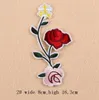 Eisen auf Patches DIY gestickten Patch Aufkleber für Kleidung Kleidung Stoff Nähen Vintage Rose Blume Zweig Design