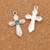 Kryształowy miecz kropki Cross Charms 120 sztuk / partia 6 Kolory Posrebrzane 16x26mm Wisiorki Moda Biżuteria Fit Bransoletki Naszyjnik Kolczyki L1554