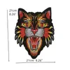 1 piece patches embroidered zakka tiger iron sew-on zakka appliques animal head accessories for sewing quilting diy beautiful2460