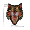 1 piece patches embroidered zakka tiger iron sew-on zakka appliques animal head accessories for sewing quilting diy beautiful297g