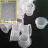 Wholesale-1000 pcs White Tattoo Ink Cups 11mm Plastic Caps Medium Size Pigment Supplies Self-standing Ink Cups Tattoo