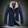 卸売 -  2016新しい到着冬メンズトレンチコートイギリス風ロングジャケットと男性のためのコートスリムフィットメンズファーパーカーオーバーコート