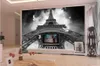 Alta Qualidade tamanho Customize Modern Torre Eiffel de Paris Pigeon TV cenário mural 3d papel de parede papéis de parede em 3D para TV pano de fundo