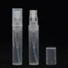 5ml（50ピース/ロット）2ml 3ml 5mlプラスチックミニサンプル詰め替え瓶鈍いポーランド半透明サンプルスプレー香水瓶
