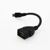 Новый Micro USB B мужчина к USB 2.0 A женский OTG кабель Хоста данных-черный OTG кабель