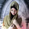 1 pc! Hijab musulmano per donna Sciarpa quadrata Turbante Hijab Coprispalle Satinato avvolge Moda Sciarpe Bandana islamico Nero Taglia grande 77