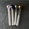 Accessoires de bongs en verre d'éponge d'os de couleur, tuyaux de fumage en verre colorés mini-tuyaux à main multi-couleurs Meilleurs tuyaux en verre de cuillère