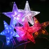 Tryby Flash RGB 20cm Big Star Light Wodoodporne Wairy LED String Lights AC110V-220V na świąteczne dekoracje ślubne