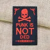 10 pcs punk emblemas patches para a roupa de ferro vermelho patch bordado applique ferro em remendos acessórios de costura roupas diy