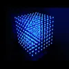 Freeshipping High Quality 3D Squared 8x8x8 LED Cube White LED Blue Ray Kit