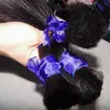 400g/lot Crochet Faux braid Bulk Raw Straight Virgin Brazilian Hair full bundles Hot Girl Beauty