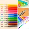 Hot 12 SZTUK Cukierki Kolor Diamentowy Żel Pen School School Draw Pens Dist Student Prezent