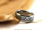 Siver Dragon inlay Tungsten Carbide Ring Punk style Fashion Jewelry traditional culture Dragon Ring 8mm wide s for couples America6226759