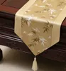 120 inch Extra Long Bamboo Patchwork Table Runner Luxury Simple Silk Brocade Coffee Table Cloth High End Dining Table Mats 300x33 cm